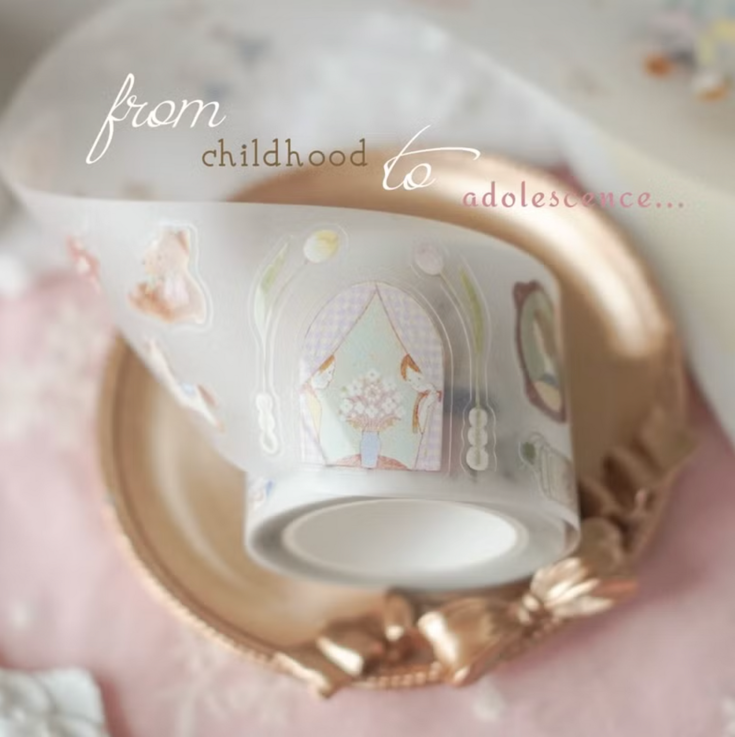 Teayou Kiss Cut PET Tape - Twins