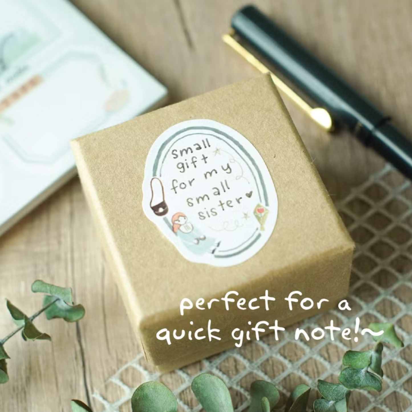 Teayou Frame Notepad Stickers - Ji Ji on the cloud