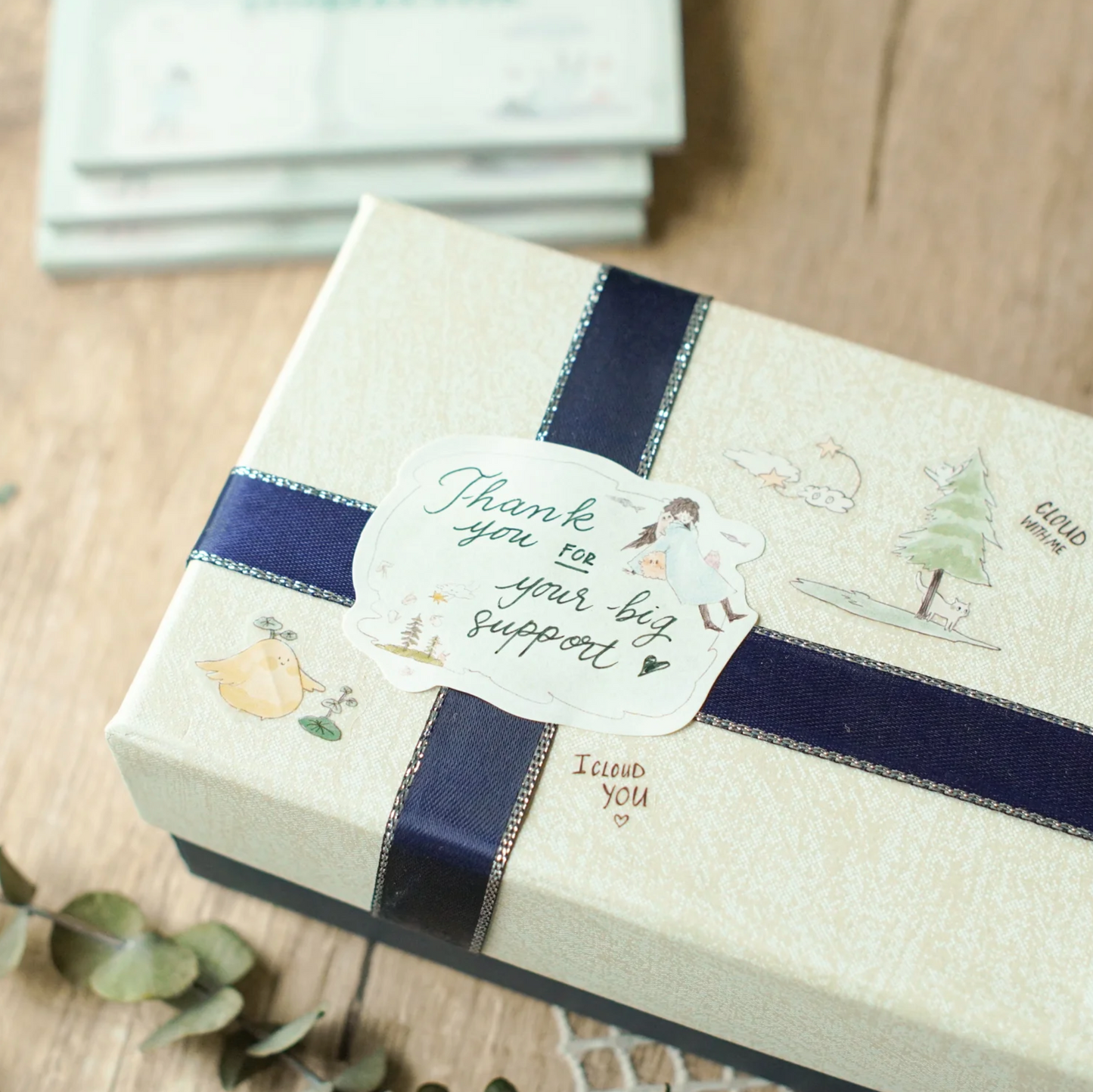 Teayou Frame Notepad Stickers - Ji Ji on the forest