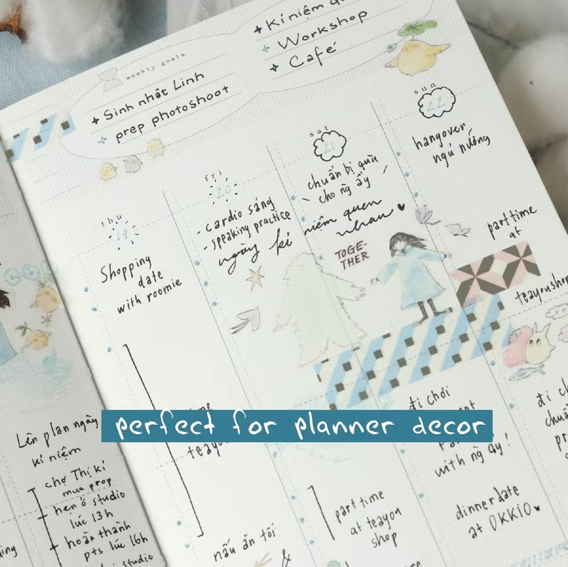 Teayou Kiss Cut PET Tape - Jiji on the Clouds