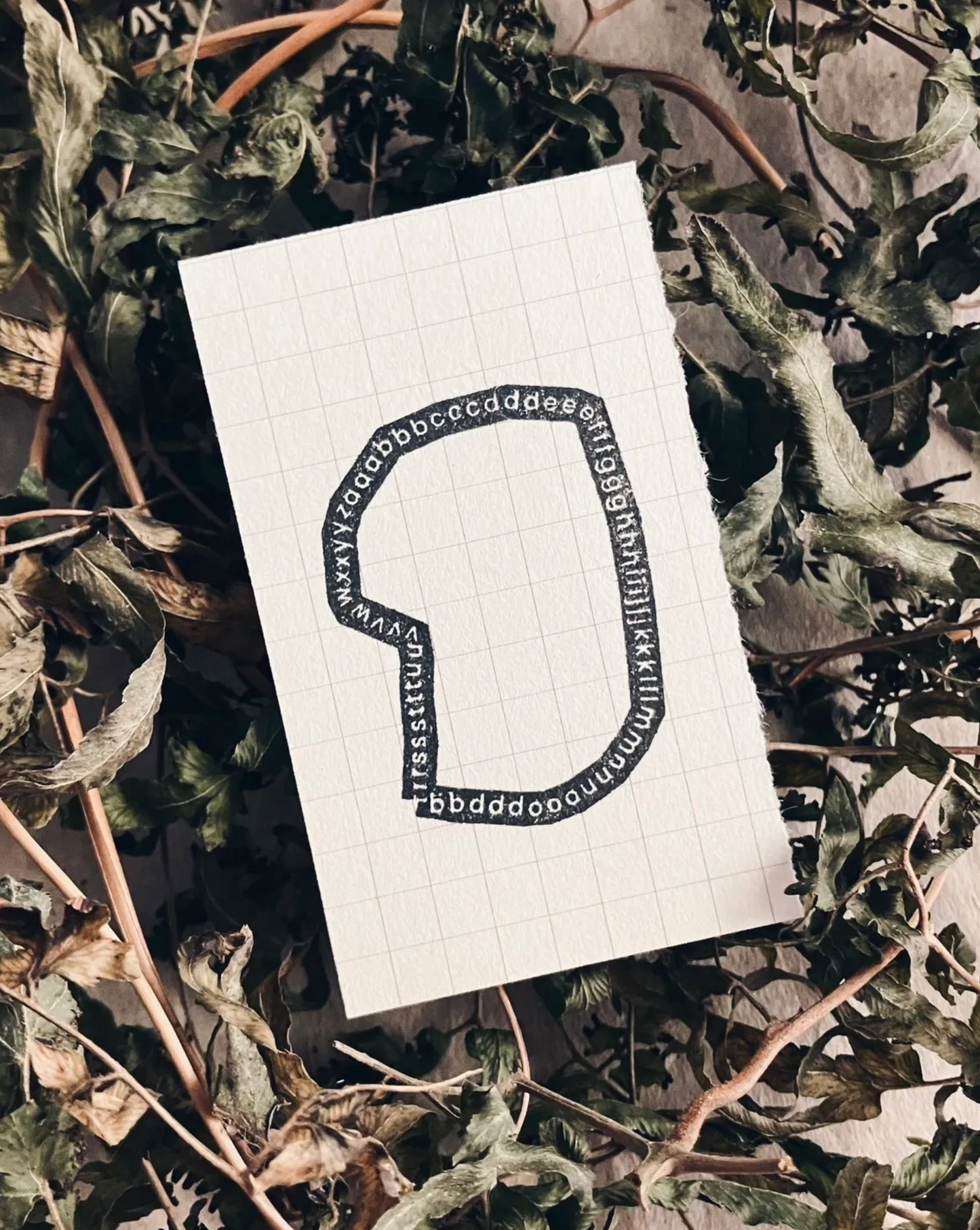 Somesortof.fern Rubber Stamps - Letters and Blooms