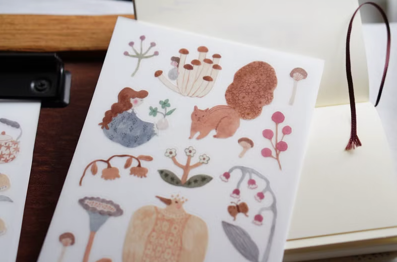 Ivy Snow Transfer Stickers - Blooming