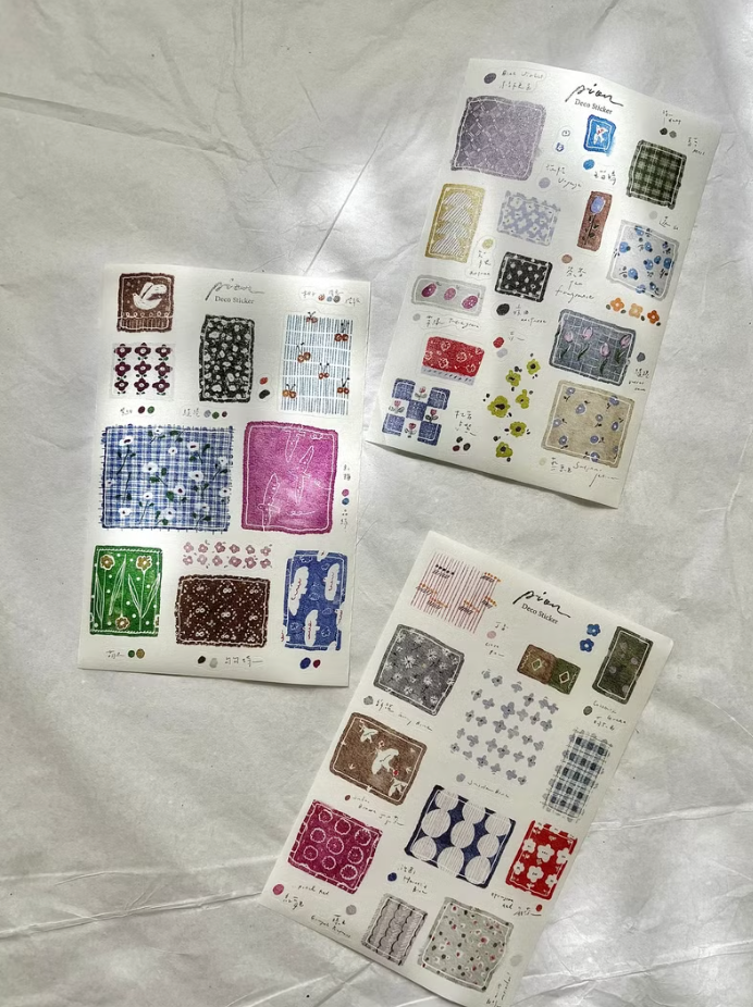 Pion Die-cut Stickers - Candy Paper