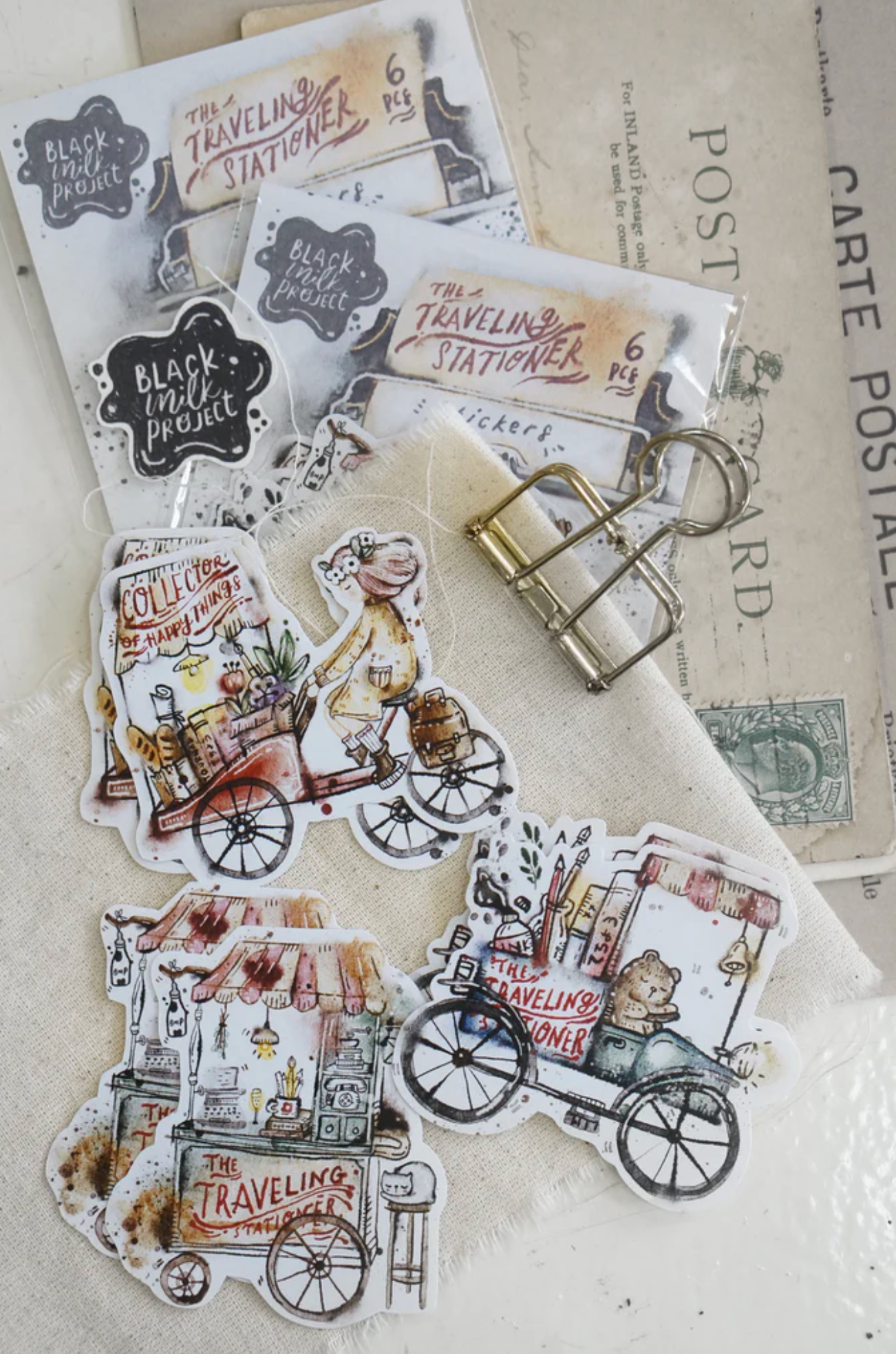 Black Milk Project Sticker Set Traveling Stationer