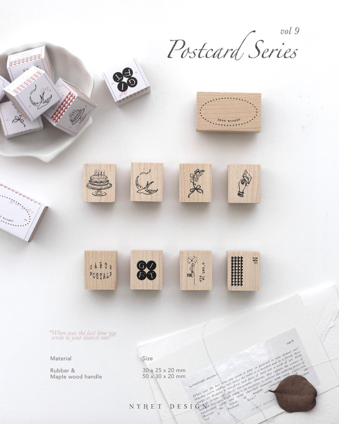 Nyret Rubber Stamps - Vol. 9 Postcard Series