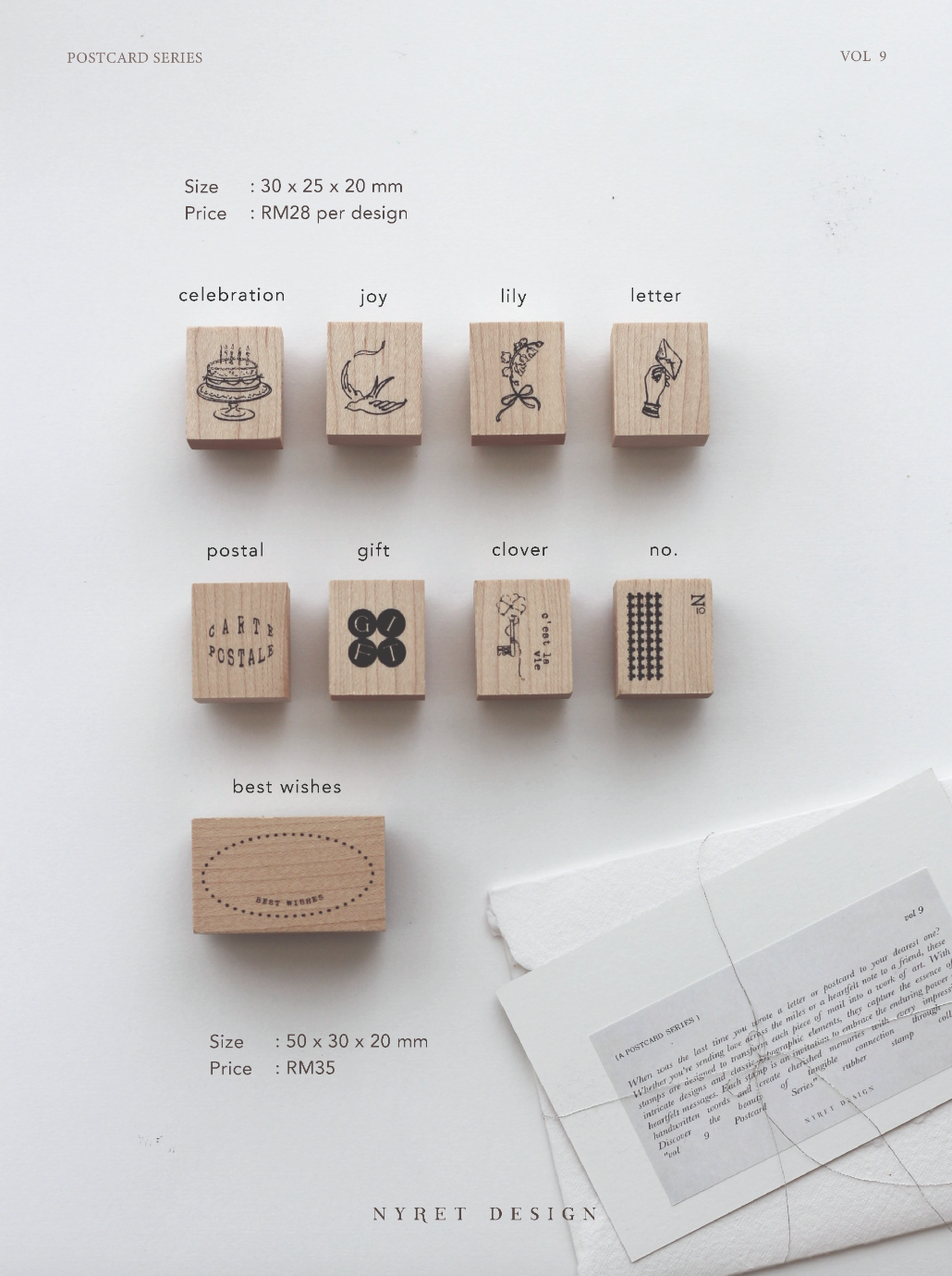 Nyret Rubber Stamps - Vol. 9 Postcard Series