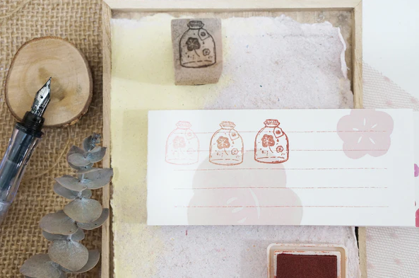 Black Milk Project Rubber Stamp - Mini Jars Collection