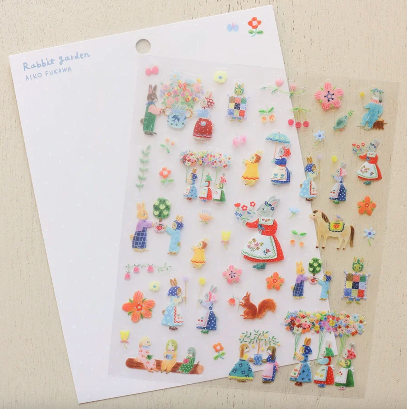 Aiko Fukawa Stickers - Rabbit Garden