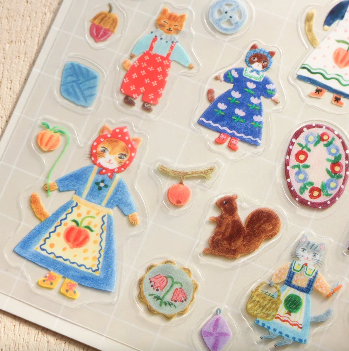 Aiko Fukawa Stickers - Cats and Buttons