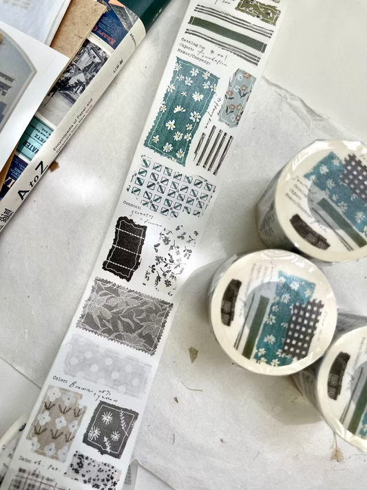 Pion Die-cut Washi Tape - Cloth