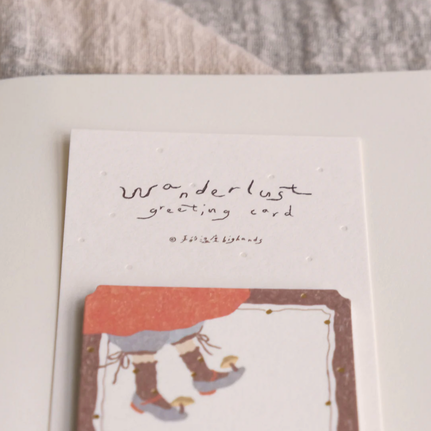 Bighands Greeting Cards - Wanderlust in Dressing