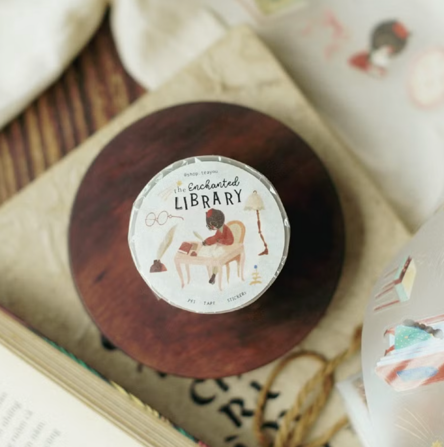 Teayou Kiss Cut PET Tape - The Enchanted Library