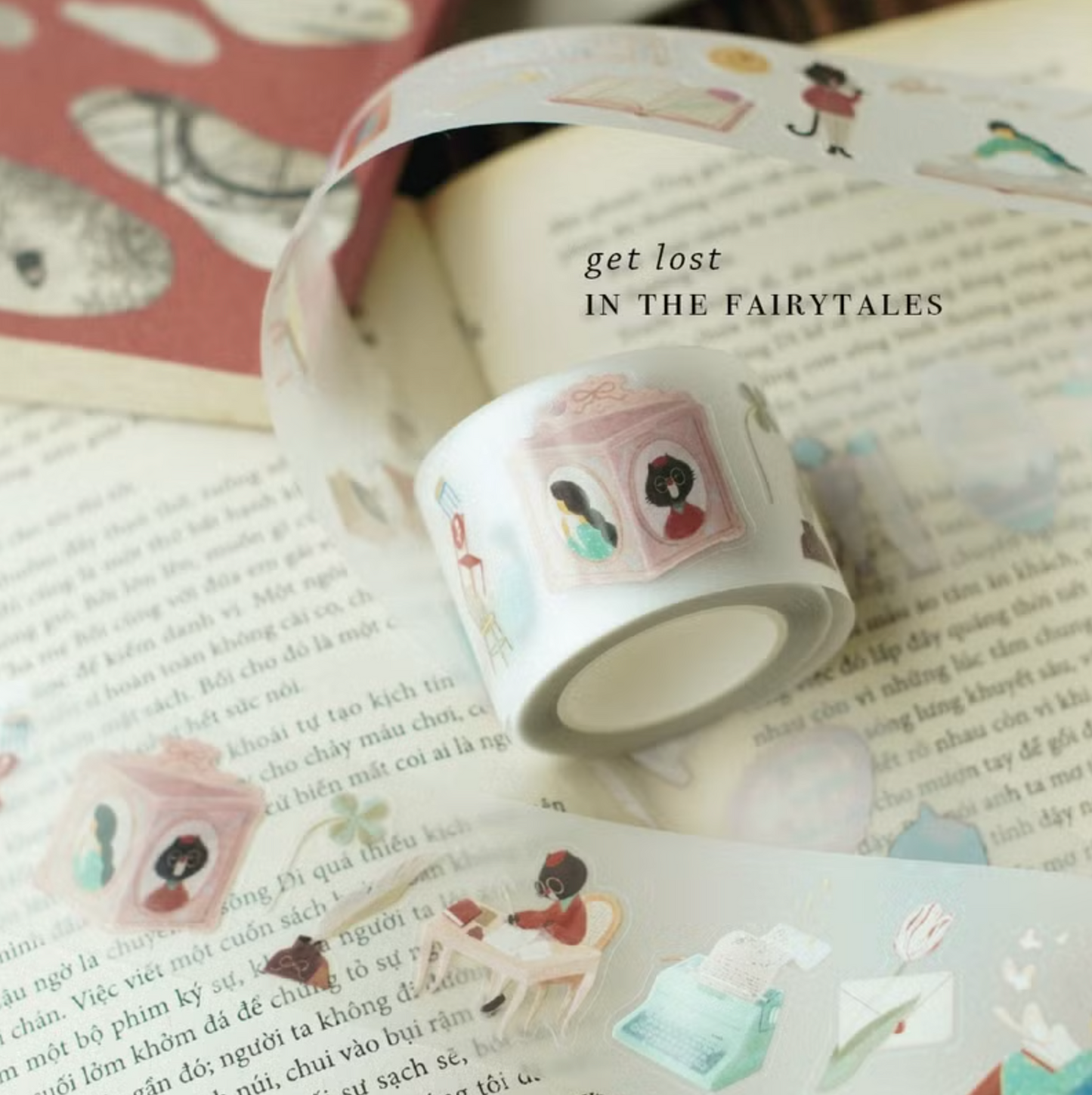 Teayou Kiss Cut PET Tape - The Enchanted Library