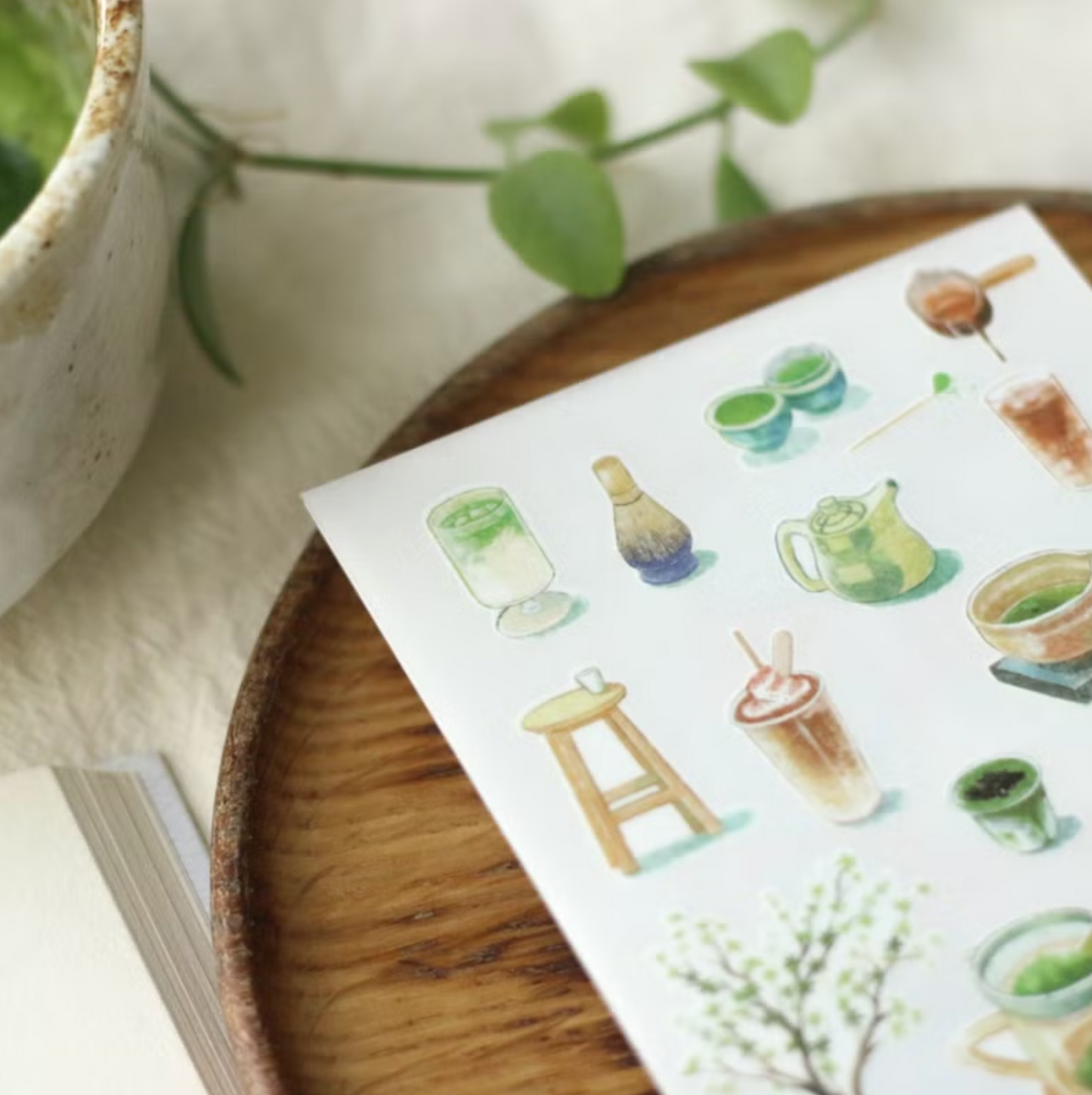 Teayou Transfer Sticker - Matcha Garden