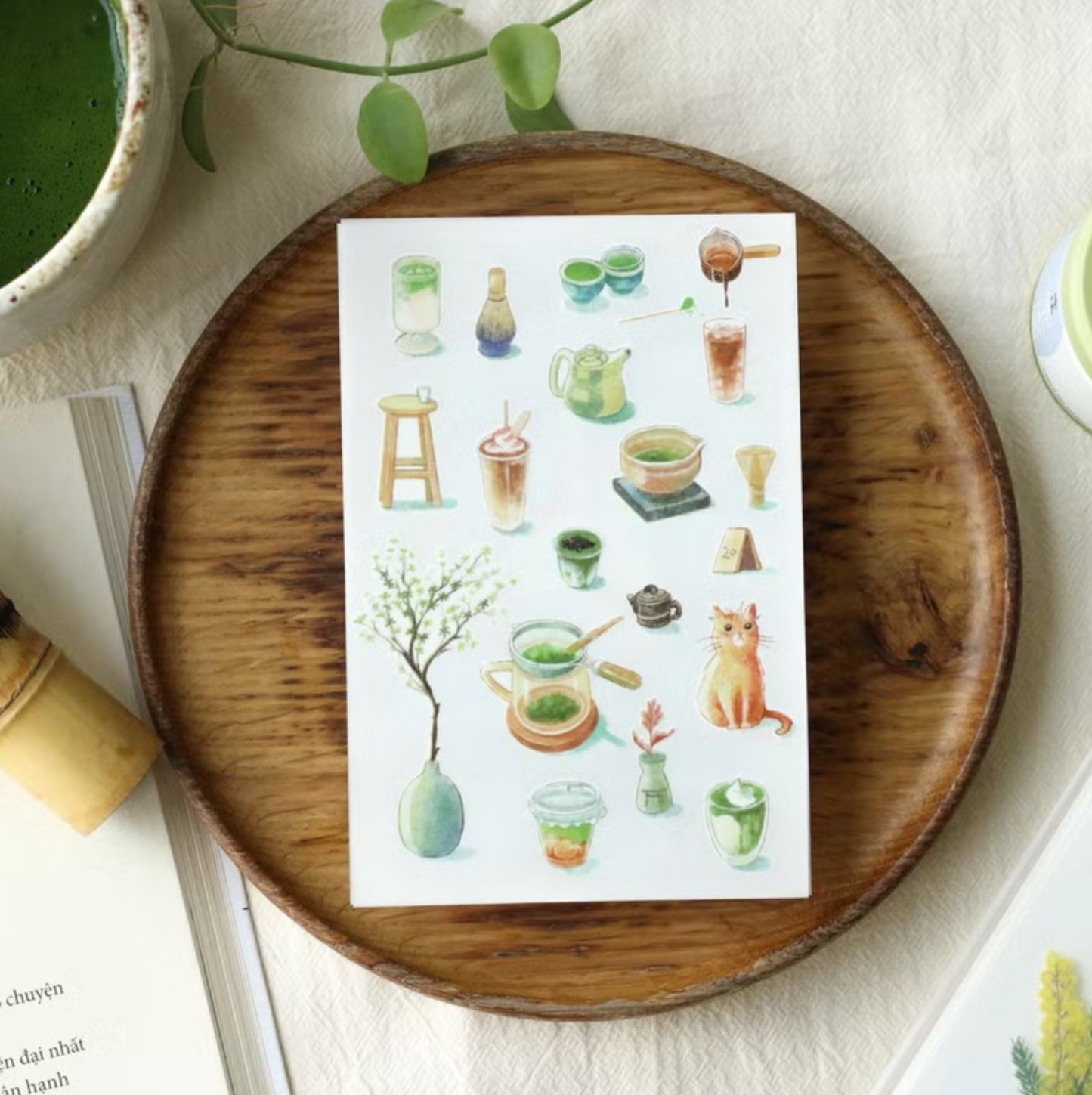 Teayou Transfer Sticker - Matcha Garden