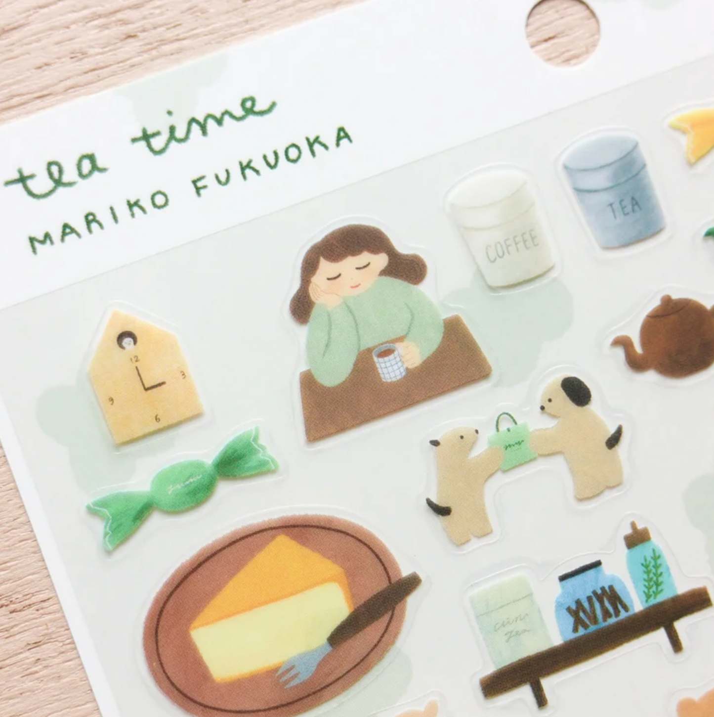 Mariko Fukuoka / Cozyca Product PET Clear Stickers - Tea Time