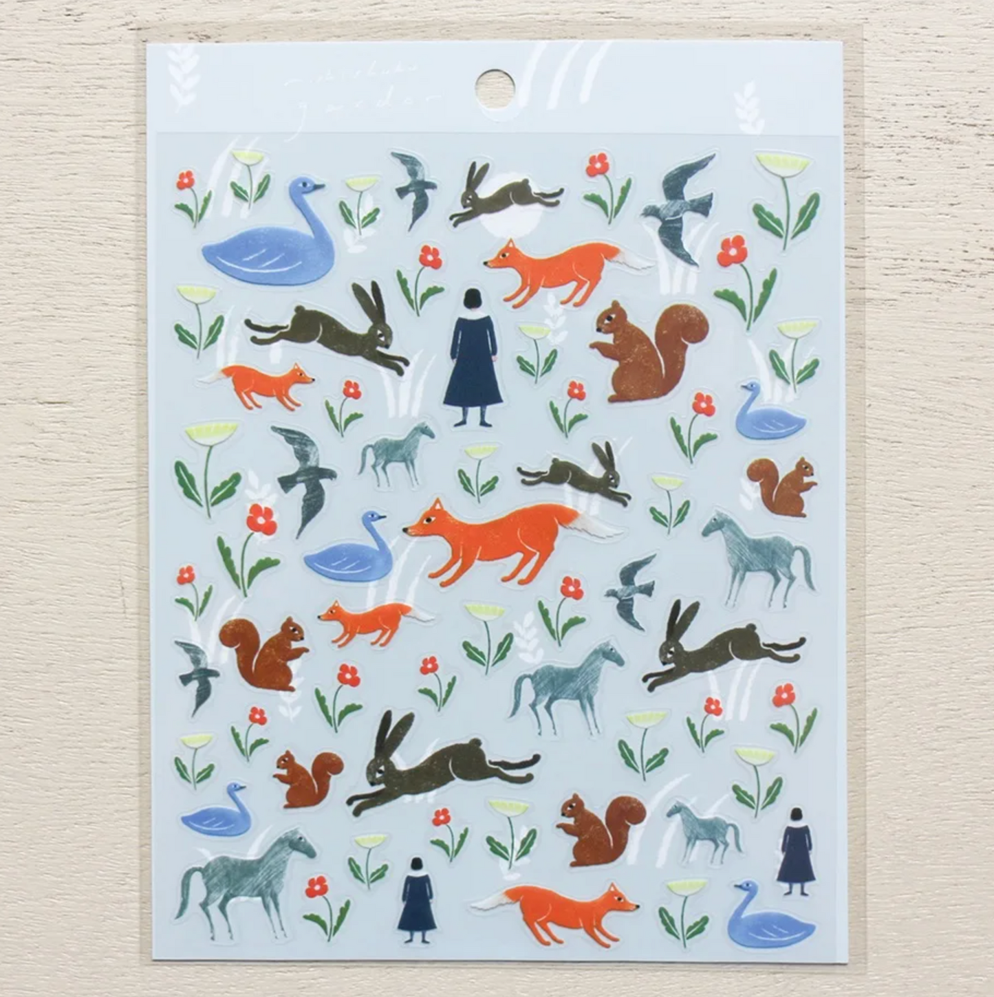 Nishishuku / Cozyca Product  PET Clear Stickers - Garden