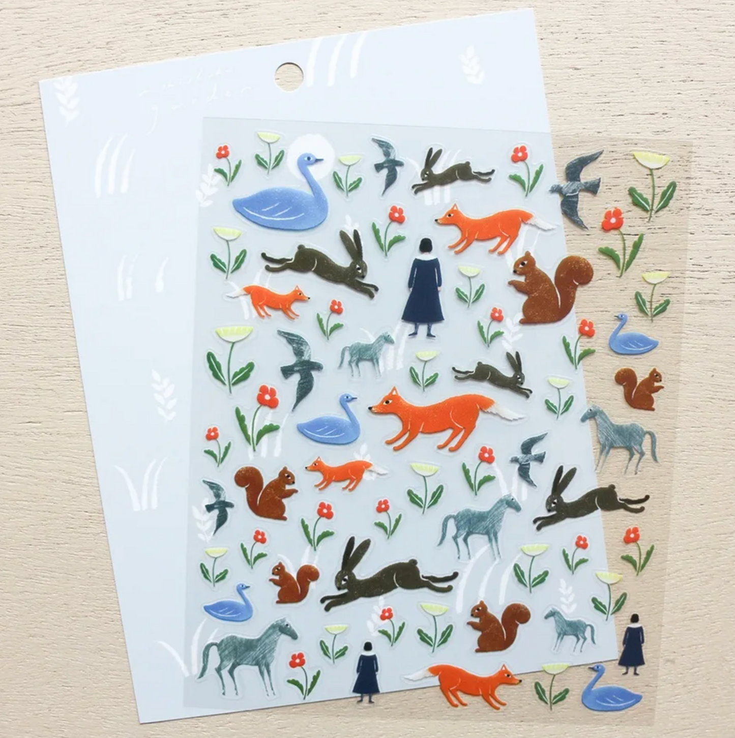 Nishishuku / Cozyca Product  PET Clear Stickers - Garden