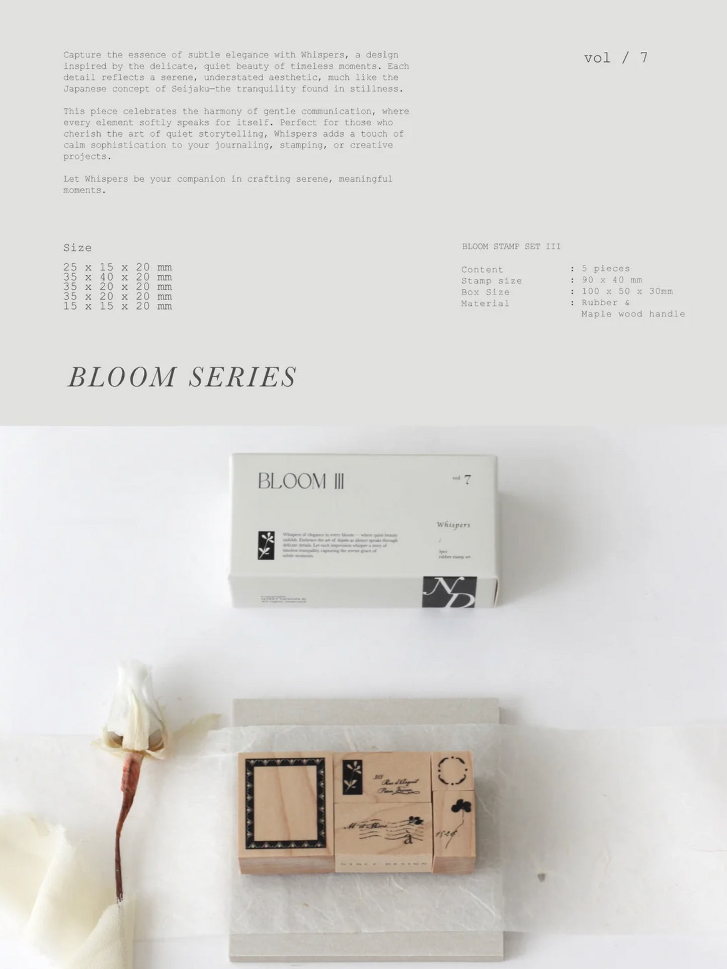 Nyret Rubber Stamps - Vol. 7 The Bloom Series III