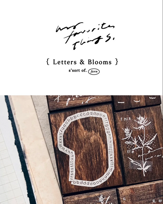Somesortof.fern Rubber Stamps - Letters and Blooms