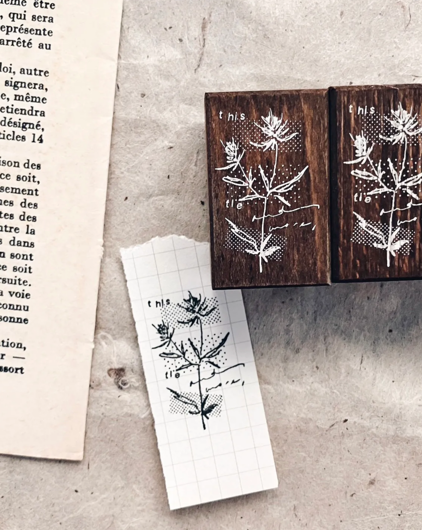 Somesortof.fern Rubber Stamps - Letters and Blooms