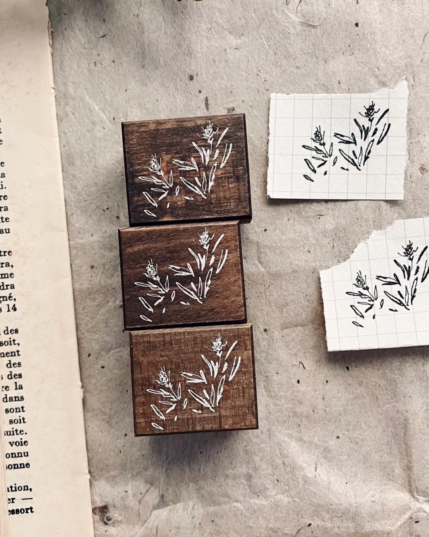 Somesortof.fern Rubber Stamps - Letters and Blooms