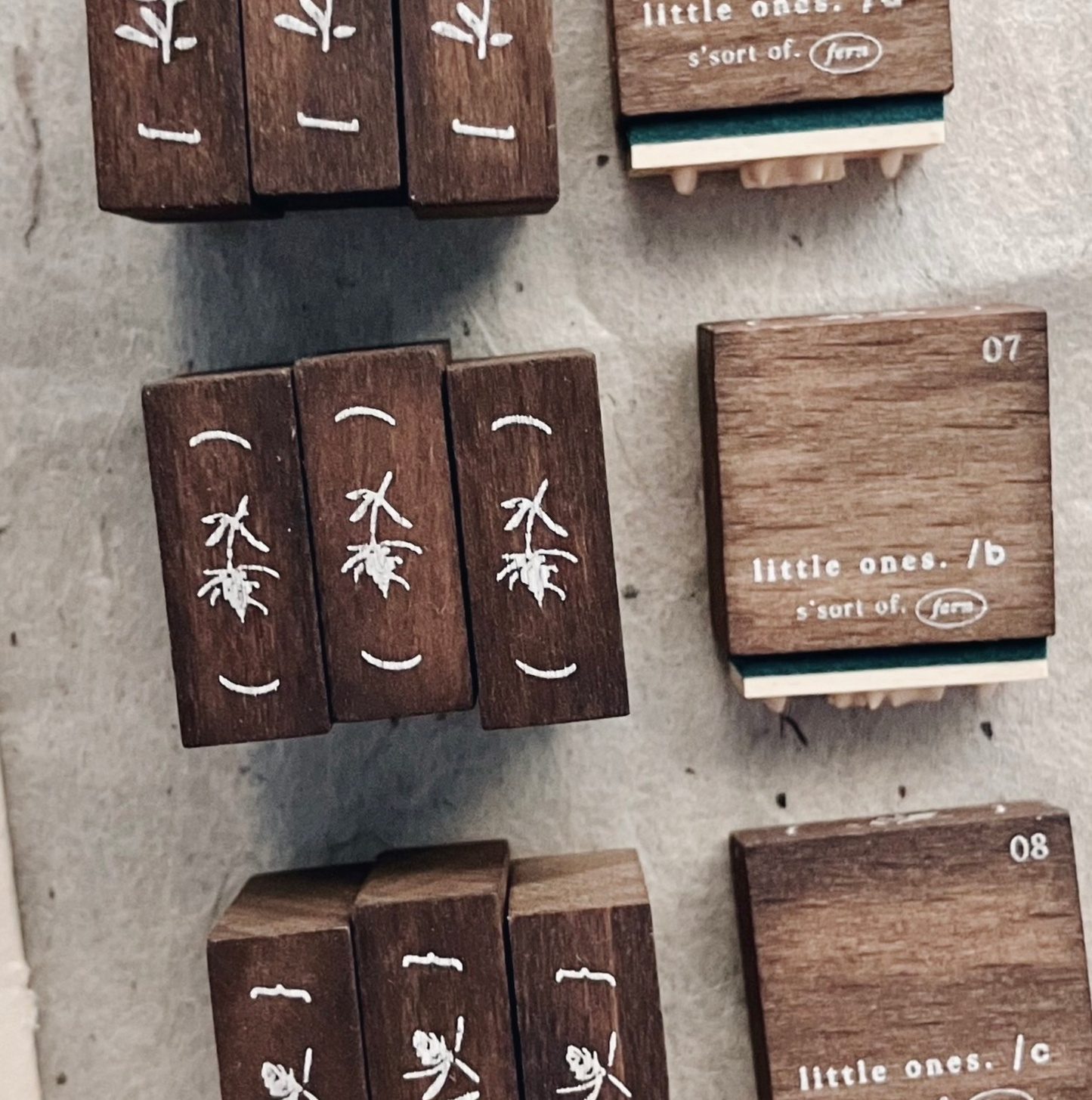 Somesortof.fern Rubber Stamps - Letters and Blooms