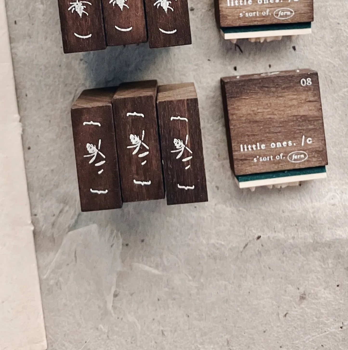 Somesortof.fern Rubber Stamps - Letters and Blooms