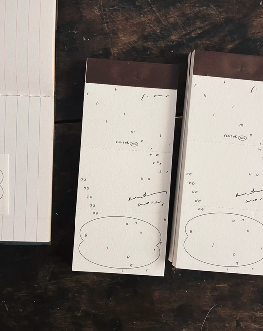 Somesortof.fern Memo Pad - Alphabets