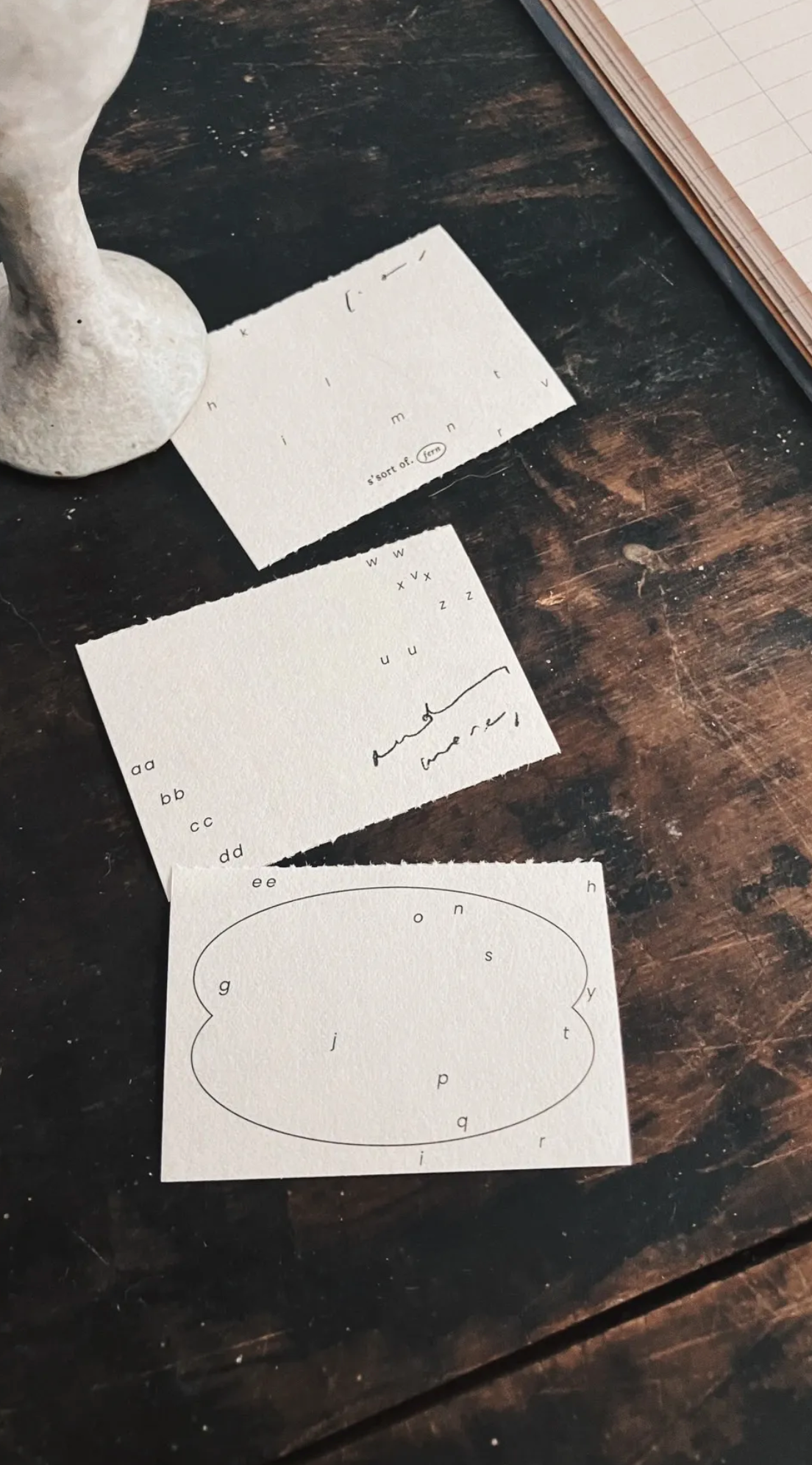 Somesortof.fern Memo Pad - Alphabets