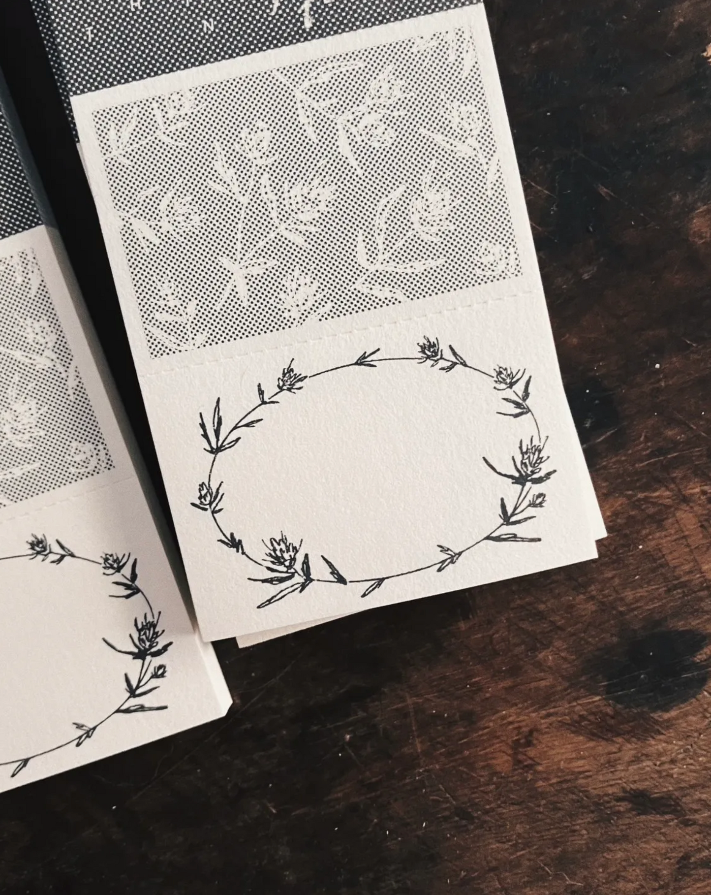 Somesortof.fern Memo Pad - Dots and Wreath