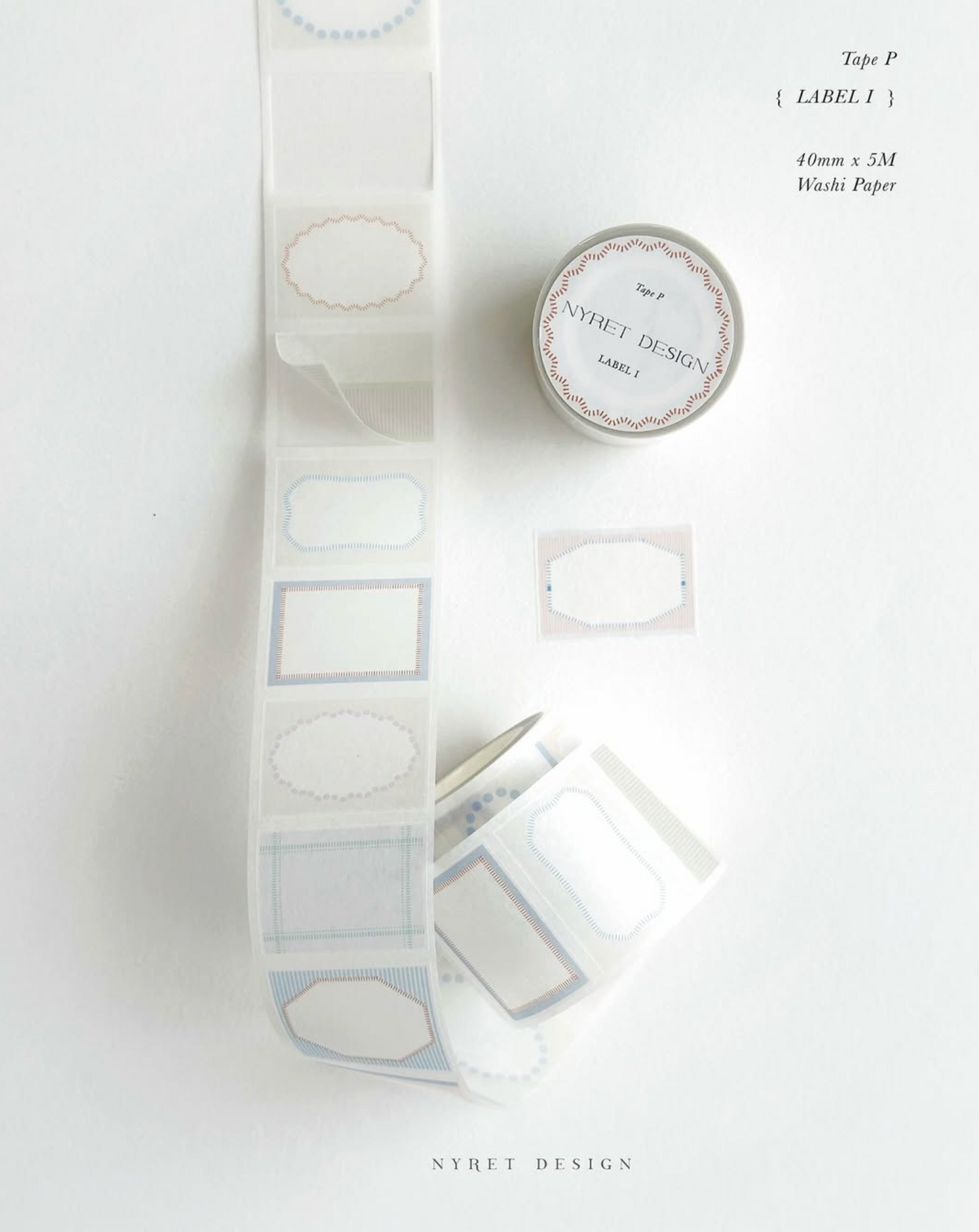 Nyret Washi Tape - Vol 11 One Day Tape P Label I