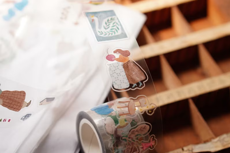 Ivy Snow Kiss Cut PET Tape - A Lovely Day