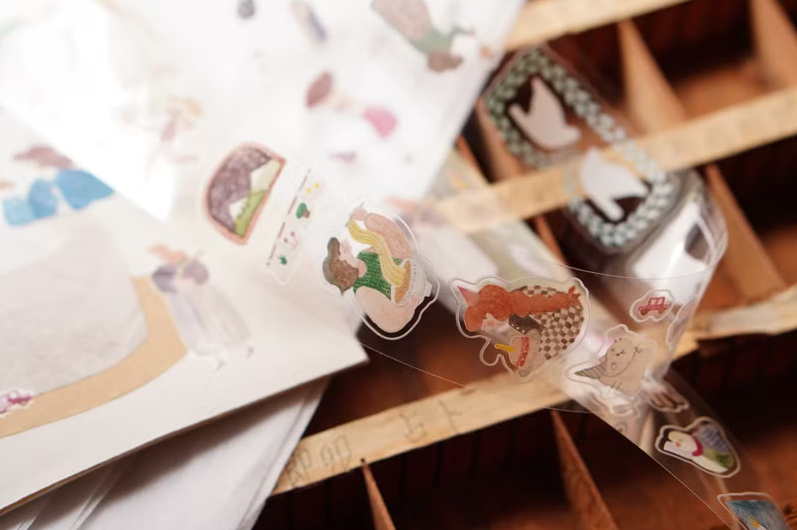 Ivy Snow Kiss Cut PET Tape - A Lovely Day