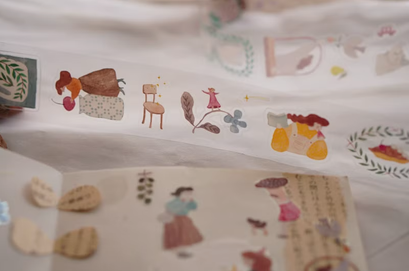 Ivy Snow Kiss Cut PET Tape - A Lovely Day