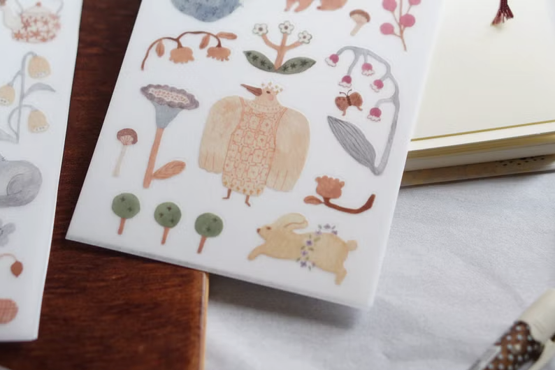 Ivy Snow Transfer Stickers - Blooming