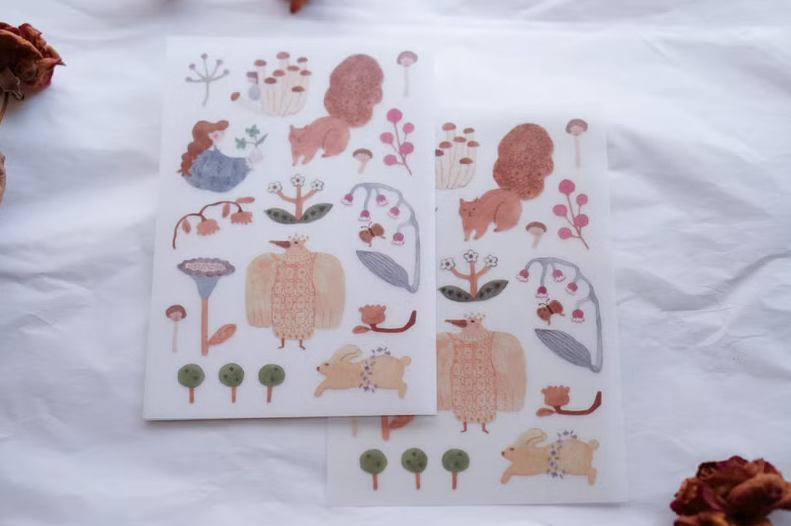Ivy Snow Transfer Stickers - Blooming