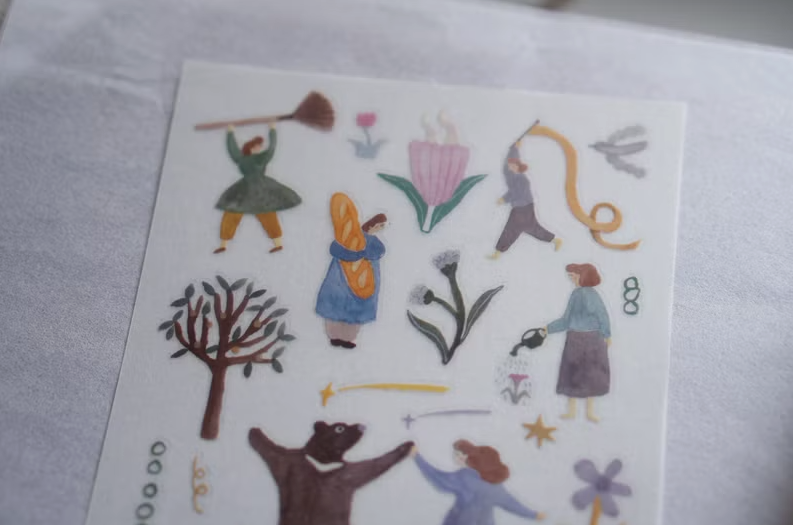 Ivy Snow Transfer Stickers - Day Dream