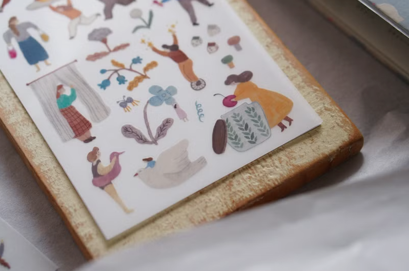 Ivy Snow Transfer Stickers - A Lovely Day