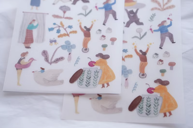 Ivy Snow Transfer Stickers - A Lovely Day