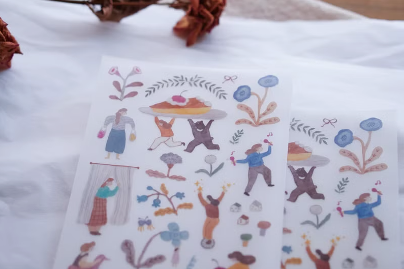 Ivy Snow Transfer Stickers - A Lovely Day