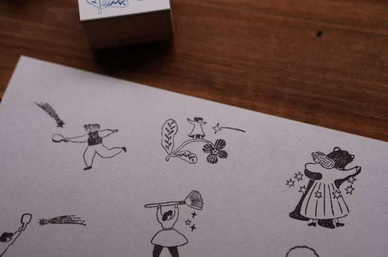 Ivy Snow Rubber Stamp - Flower Walk