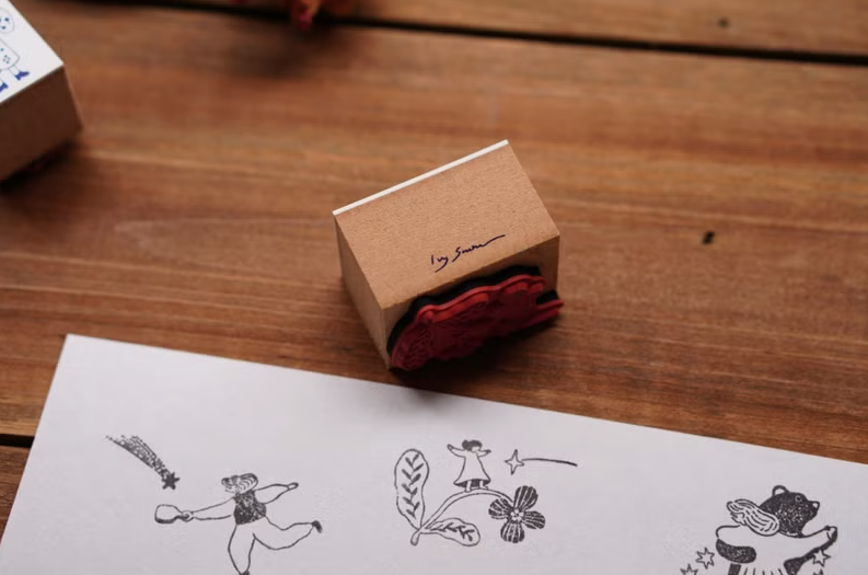 Ivy Snow Rubber Stamp - Flower Walk