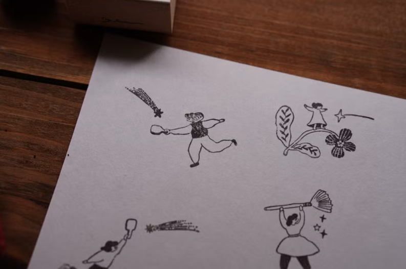 Ivy Snow Rubber Stamp - Shooting Star A