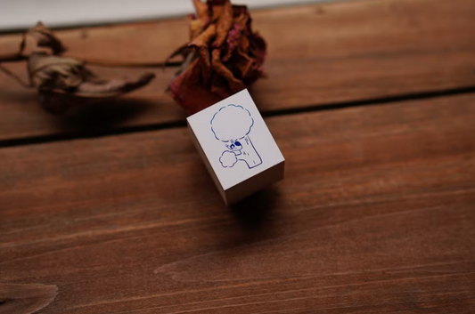 Ivy Snow Rubber Stamp - Hey!