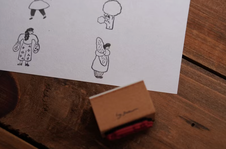 Ivy Snow Rubber Stamp - Bread Day