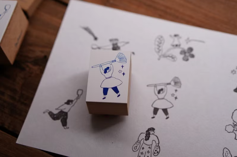 Ivy Snow Rubber Stamp - Cleaning