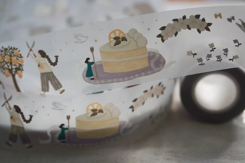 Ivy Snow PET Tape - Lemon Tree