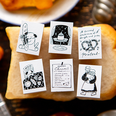 OURS Studio Rubber Stamps - The Gift Bakery Series
