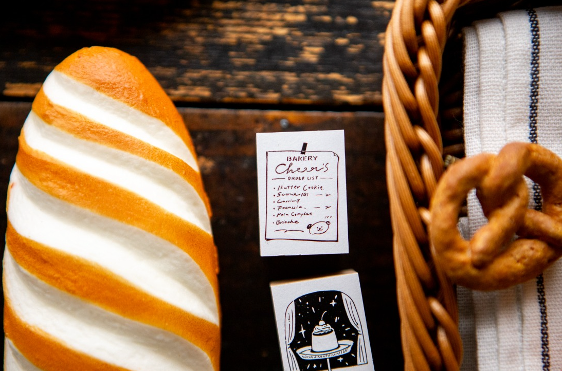 OURS Studio Rubber Stamps - The Gift Bakery Series